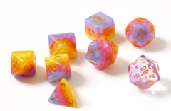 Dice Set - Tahitian sunset